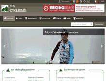 Tablet Screenshot of cols-cyclisme.com